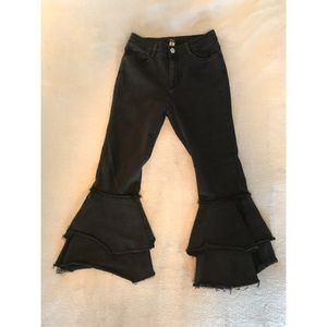 BDG (Urban Outfitters) Black Ruffle Jeans